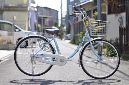 【一般自転車】ハッピーライフ　26インチ　(ブルー)