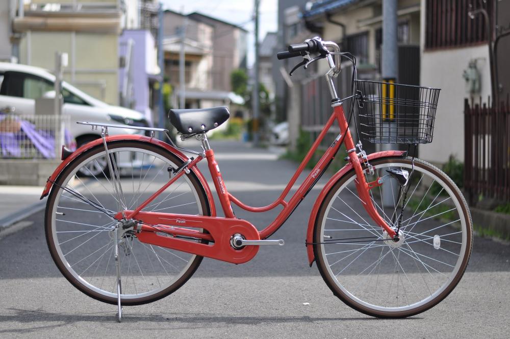 一般自転車】 ピーク 内装3段変速付き レッド  Maruishi(丸石サイクル 