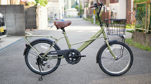 【一般自転車】ミッドタウン　20インチ　Cオリーブ