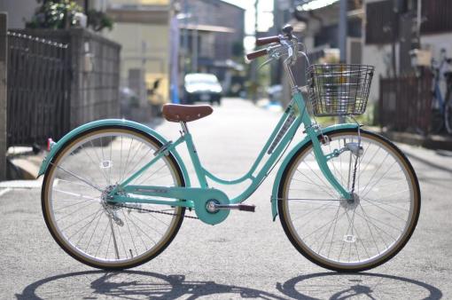 【一般自転車】リズミック　24インチ　ミントグリーン